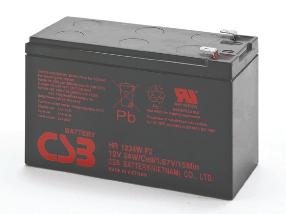 HR 1234 W F 2 - аккумулятор CSB 9ah 12V  